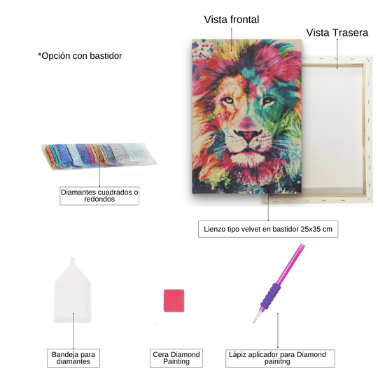 Diamond Painting - PERSONALIZADO - Pintura Con Diamantes 25x 35cm