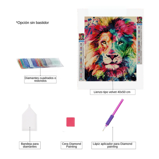 Diamond Painting - PERSONALIZADO - Pintura Con Diamantes 40 x 50cm