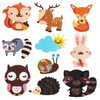 Kit Stickers pintura con diamantes - Animales II