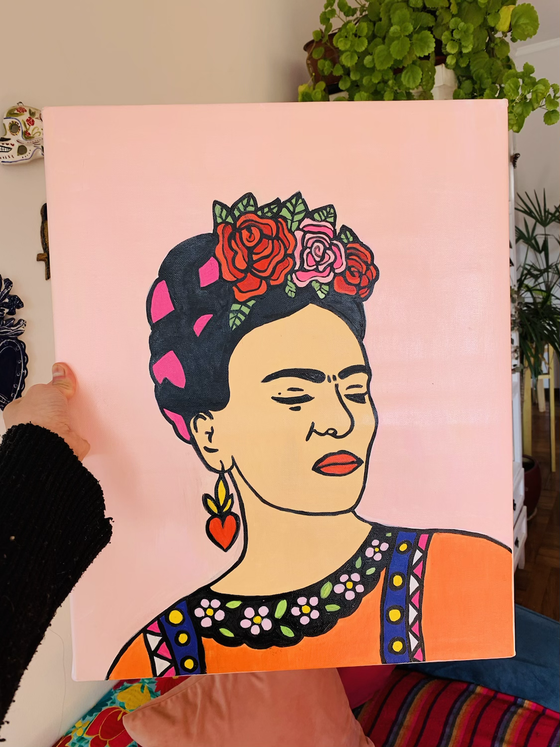 Pinta por números -Frida-