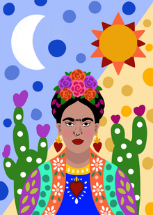  Pinta con diamantes-Frida